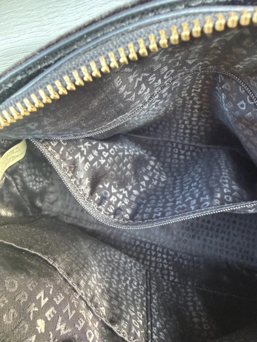 kate spade Laurel Way Black Velvet Pearl-Accent Dome Purse